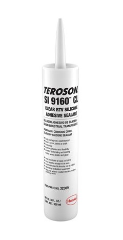 [T-FJU-9160T-CR-300] TEROSON® SI 9160™ CL Silicón Transparente, Cartucho 300 ml