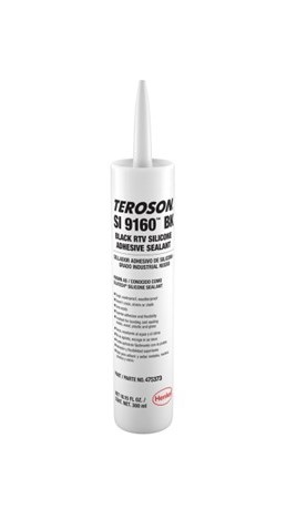[T-FJU-9160N-CR-300] TEROSON® SI 9160™ BK Silicón Negro, Cartucho 300 ml
