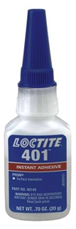 [L-AIN-0401-BT-020] LOCTITE® 401™ Prism® Transparente, Botella 20 g
