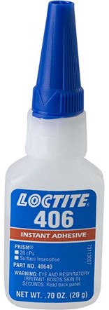[L-AIN-0406-BT-020] LOCTITE® 406™ Prism® Transparente, Botella 20 g